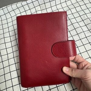 A6 Personal Mesi Leather Snap-Closure Planner
